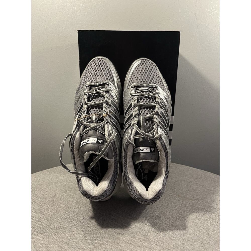 Adidas Adistar Control 5 Grey Silver Metallic Running Sneakers Men's 11 - JQ4165 - Picture 9 of 12
